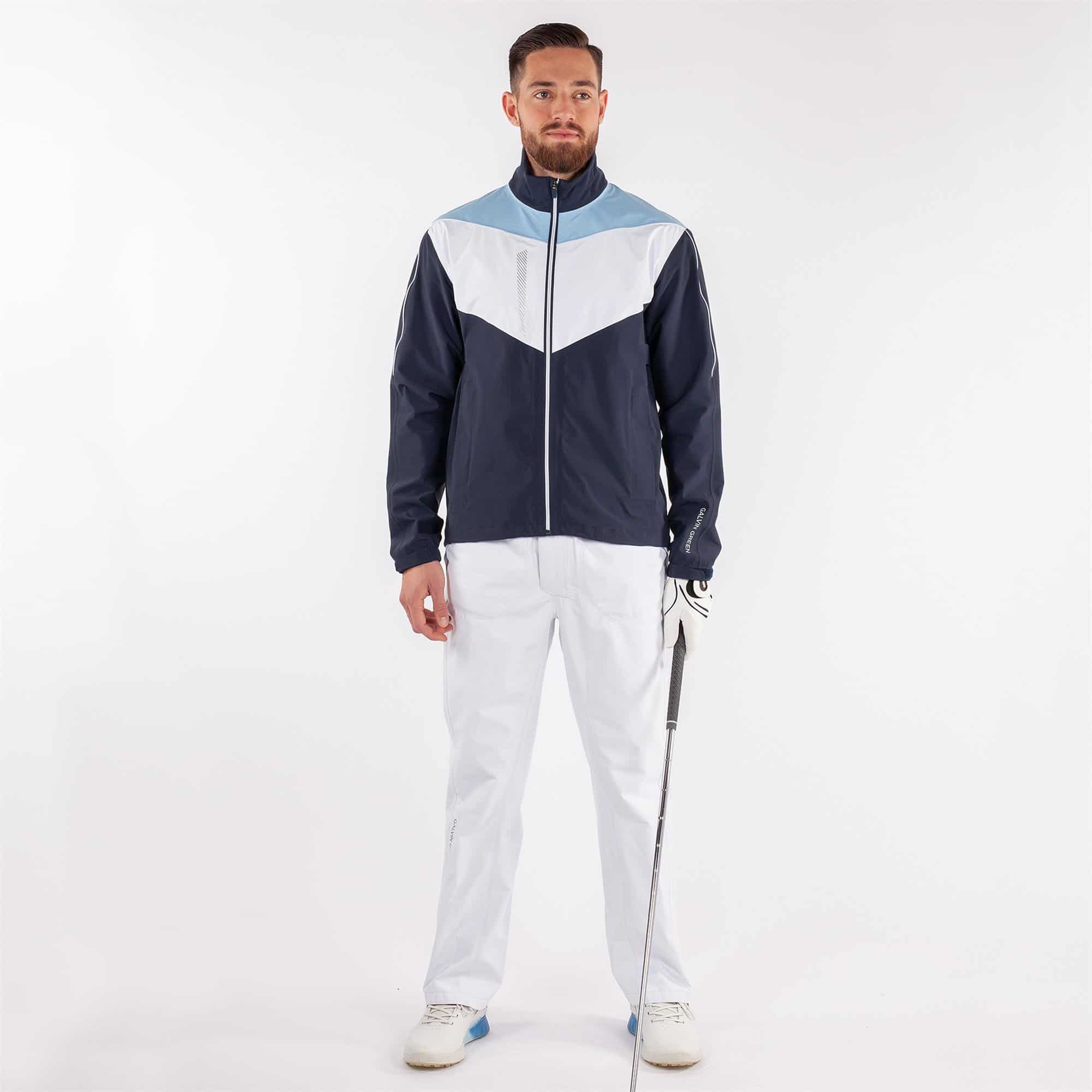 Galvin Green Armstrong Paclite Gore-tex Waterproof Jacket Navy/White/Bluebell